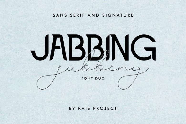 Jabbing Font Duo