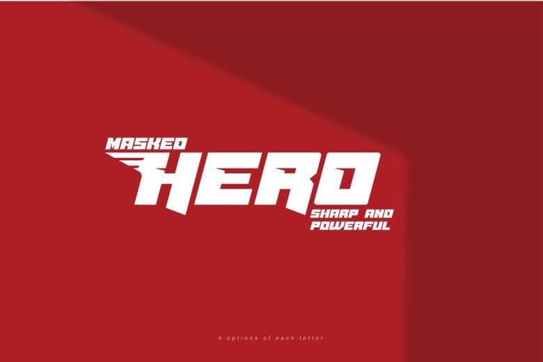 Masked-Hero-Font
