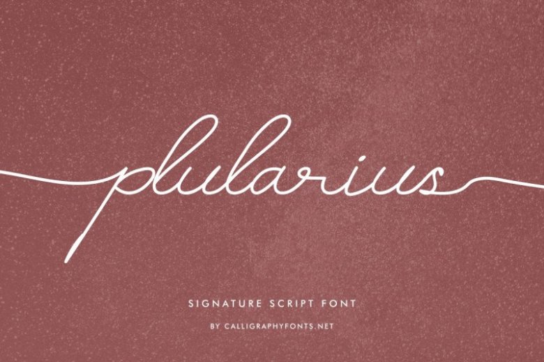 Plularius Signature Script Font