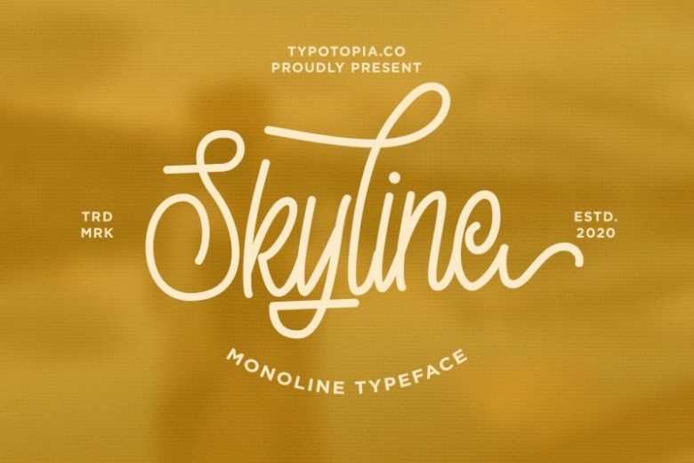 Skyline-Monoline-Script-Font-Cover