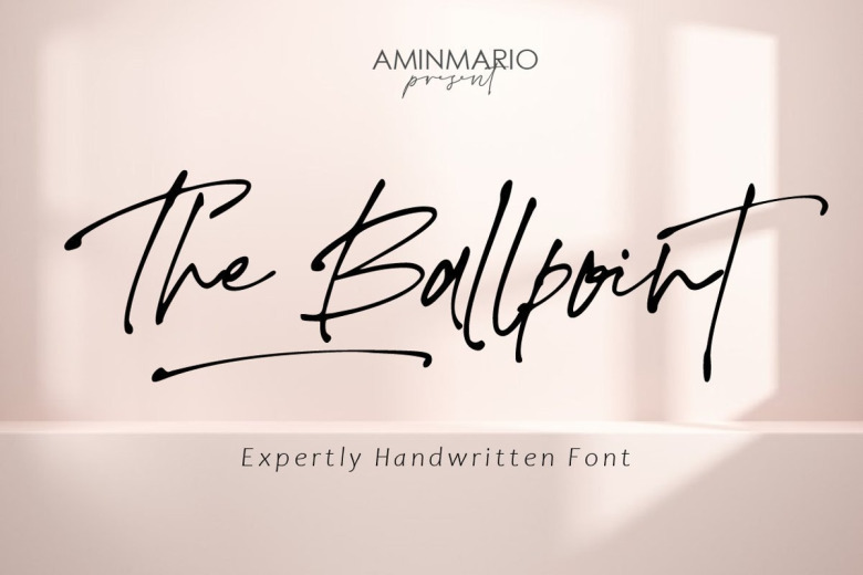 The-Ballpoint-Font