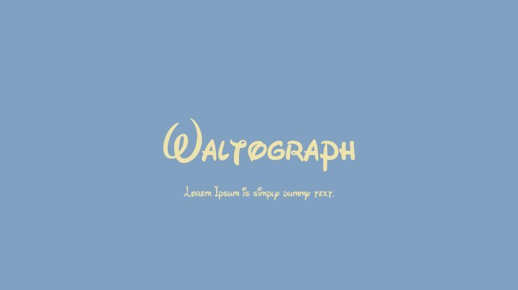 Waltograph Font