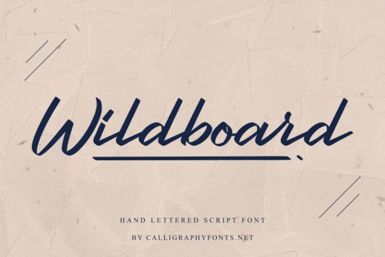 Wildboard Script Font