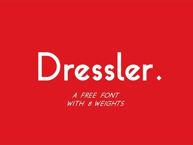 dressler-free-geometric-font