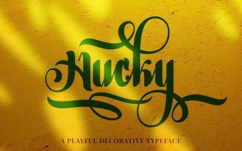 hucky-calligraphy-font