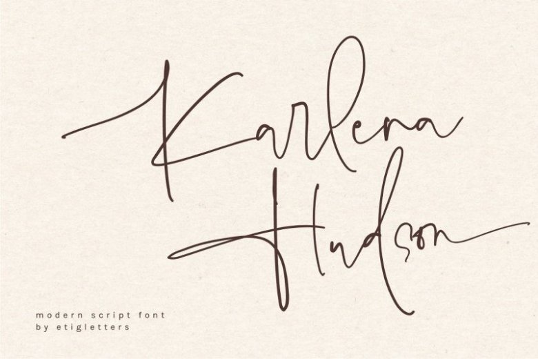 karlena-hudson-signature-font