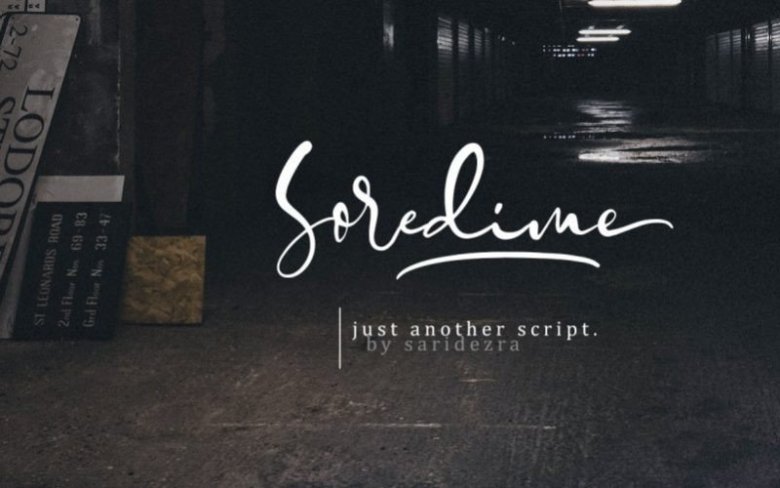 soredime-signature-font