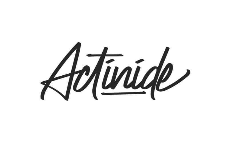 Actinide Signature Font