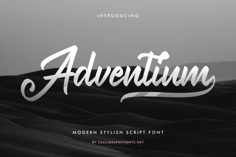 Adventium Calligraphy Font