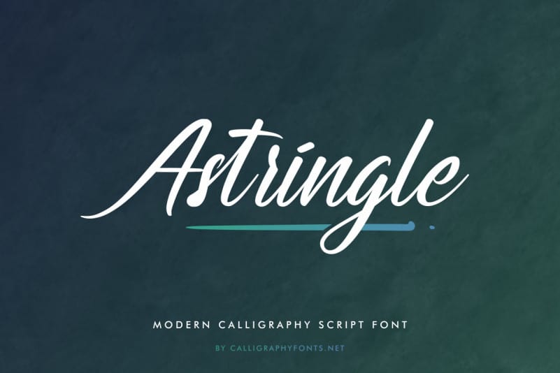 Astringle Calligraphy Font