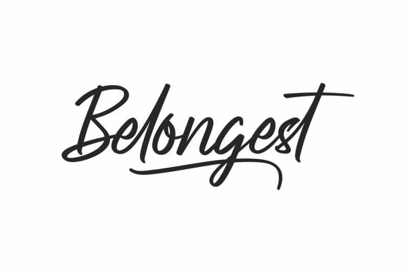 Belongest Calligraphy Font
