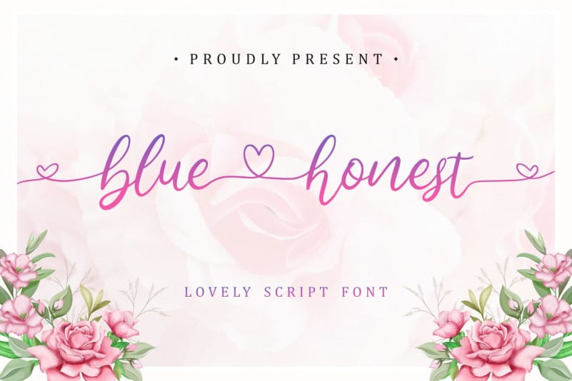Bluehonest Script Font