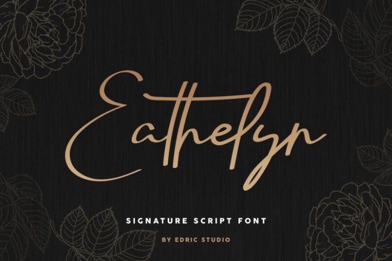 Eathelyn Signature Font