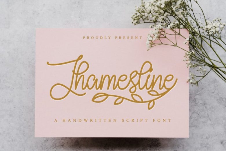 Jhamesline Handwritten Font