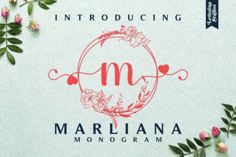 Marliana Monogram Display Font