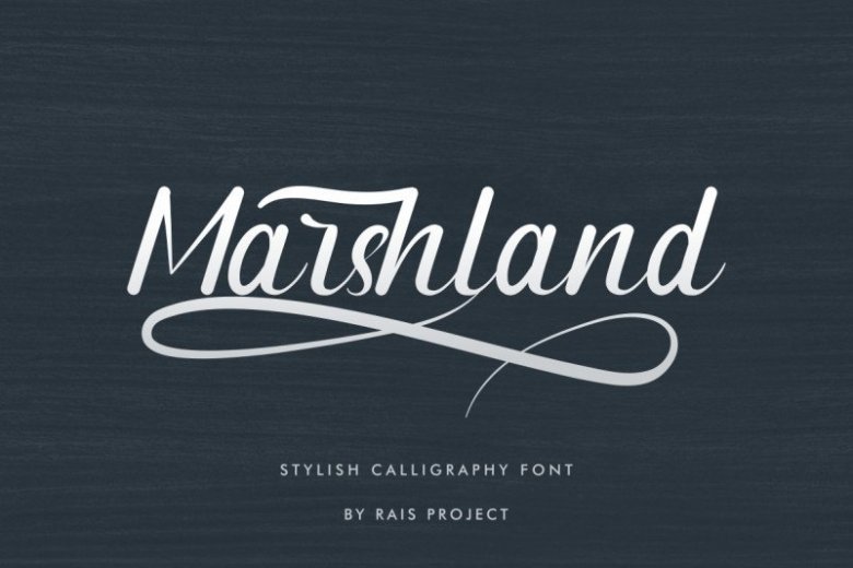 Marshland Calligraphy Font-1200x800