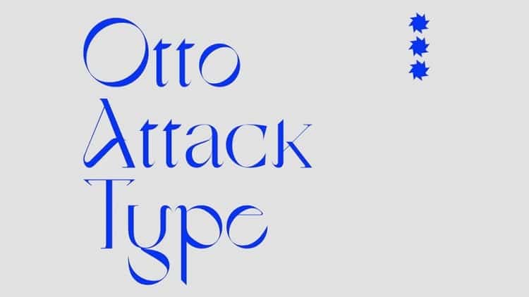 Otto Attack Type Font