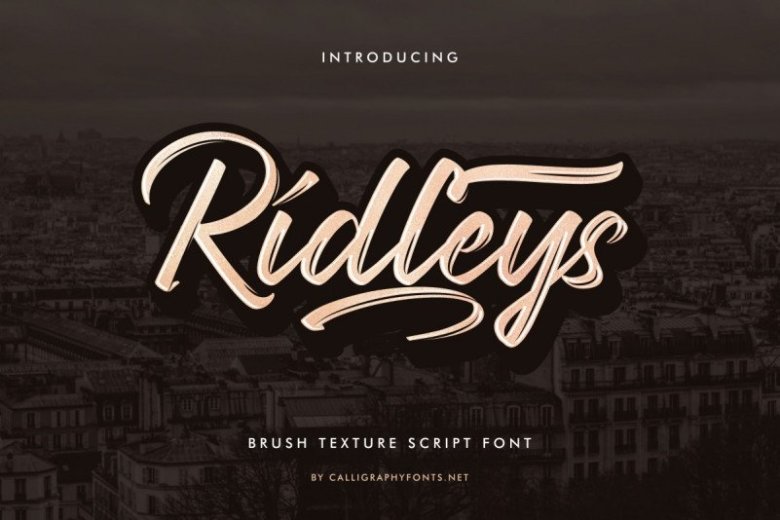 Ridleys Brush Font