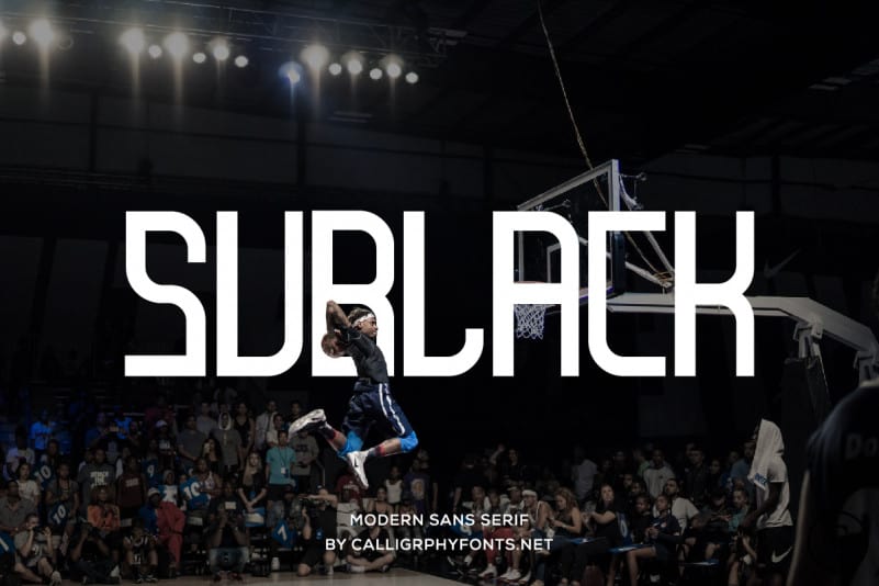 Sublack Sans Serif Font