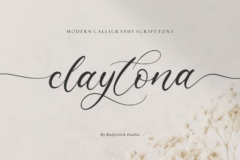 Claytona Calligraphy Font