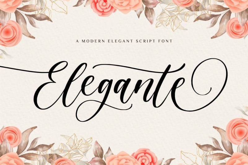 Elegante Calligraphy Font