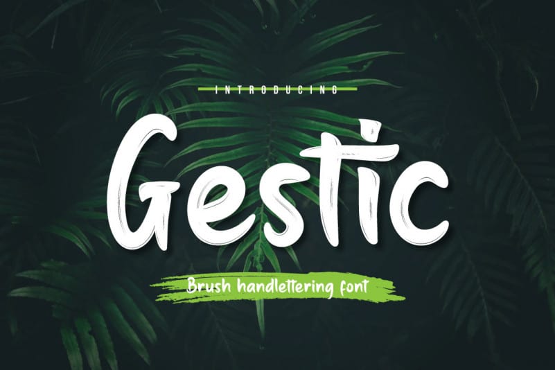 Gestic Script Font