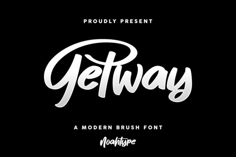 Getway Brush Font