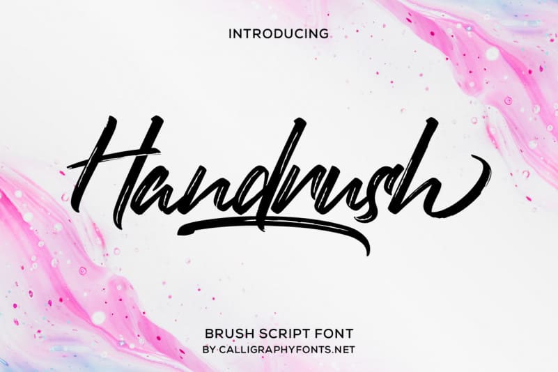 Handrush Brush Font