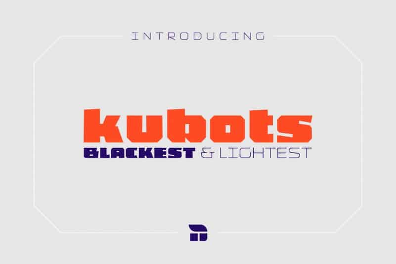 Kubots Display Font