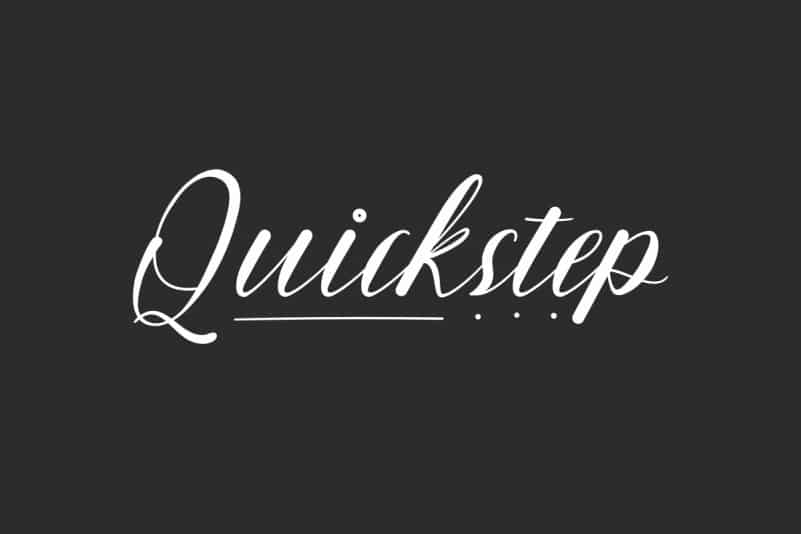 Quickstep Script Font