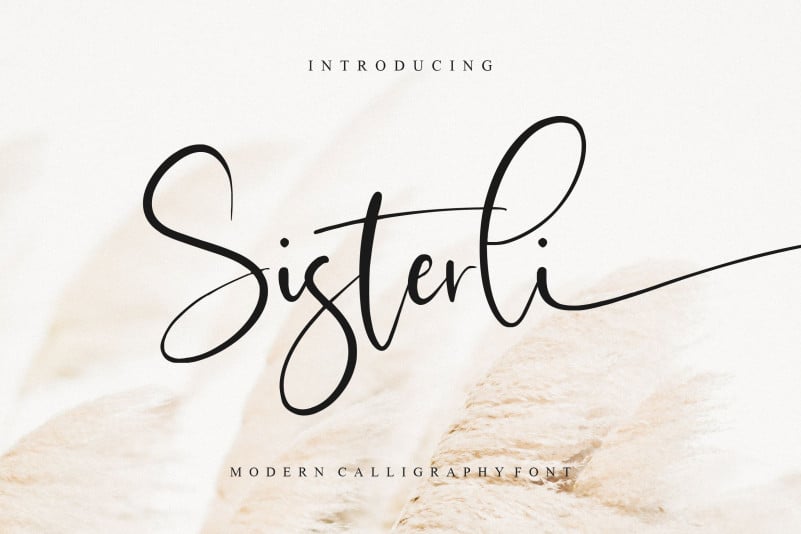 Sisterli Calligraphy Font