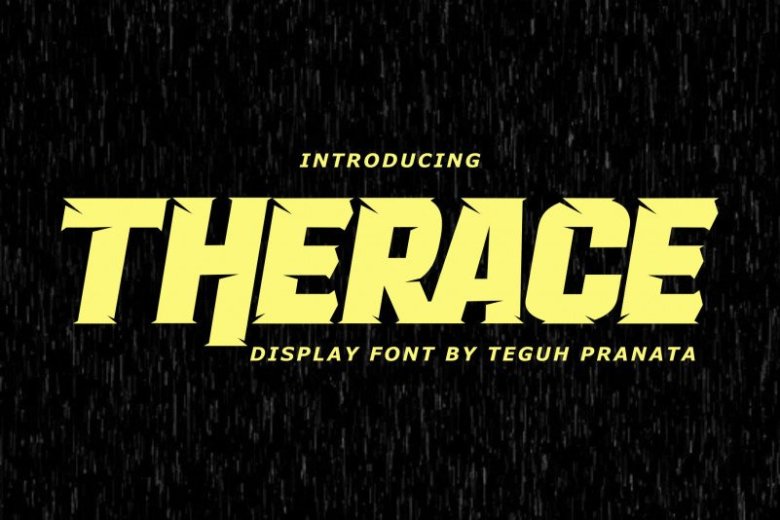 Therace Display Font