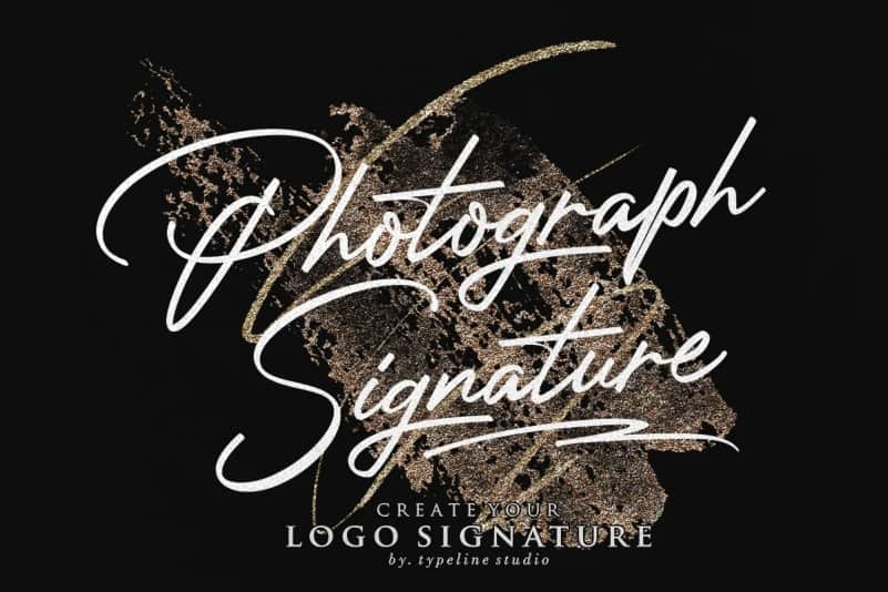 photograph-signature-logo-font