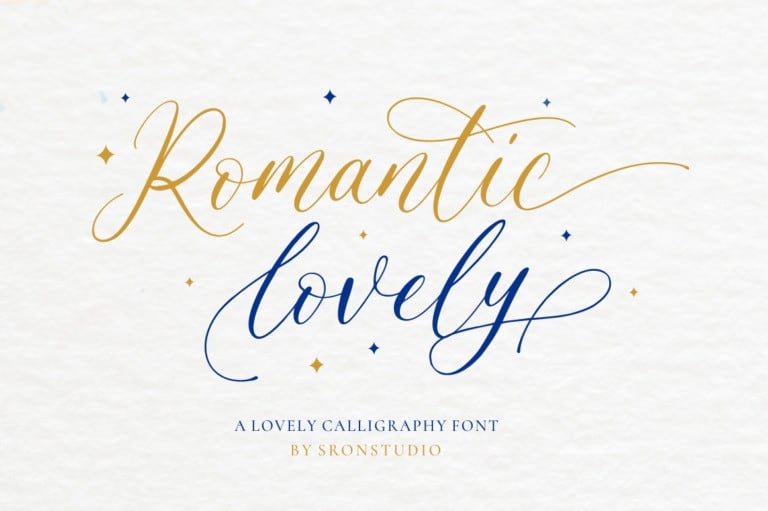 romantic-lovely font