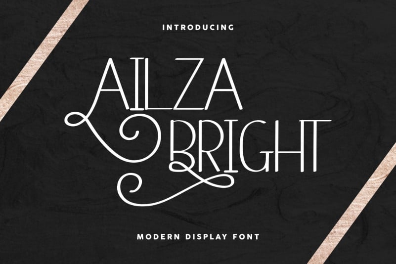 Ailza Bright Display Font