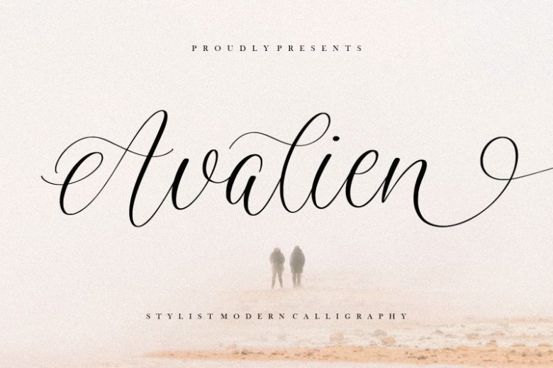 Avalien Calligraphy Font