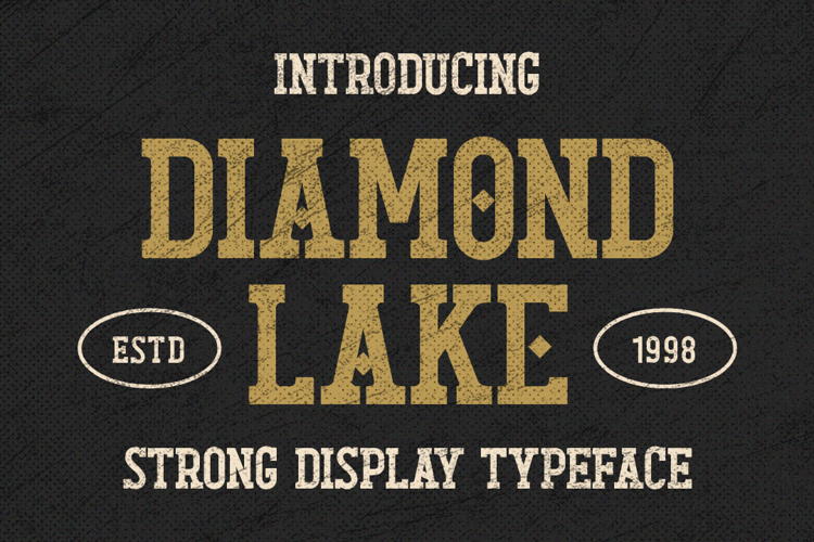 Diamond Lake Display Font