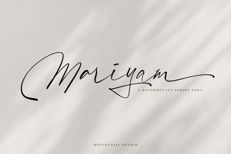 Mariyam Script Font