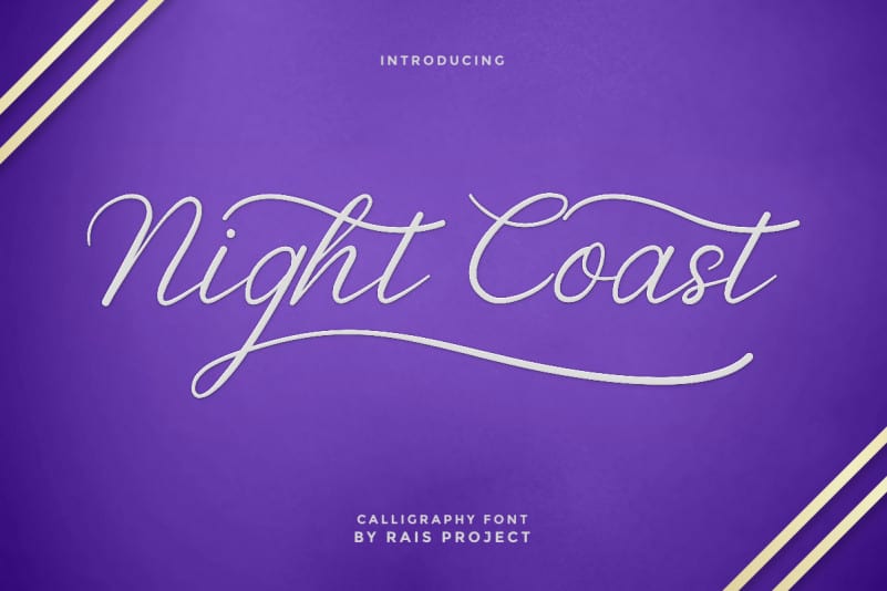 Nightcoast Script Font