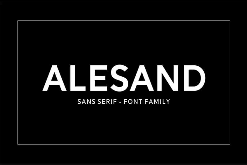alesand-sans-font-family