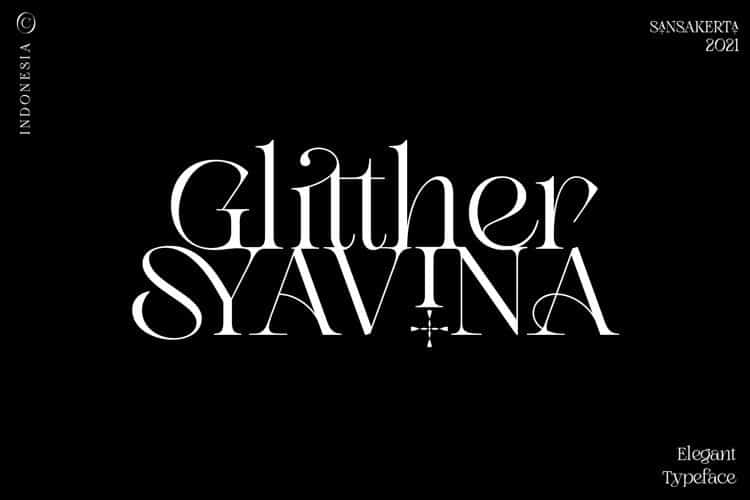 glitther-syavina Font