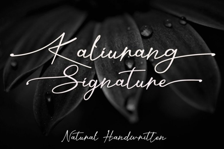 kaliurang-signature-font