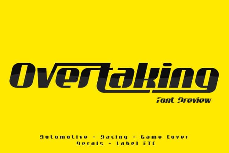 overtaking-font