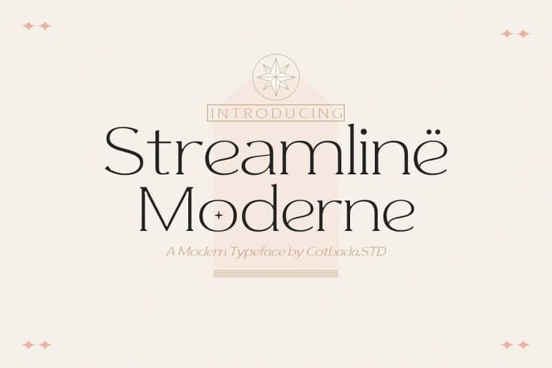 streamline-moderne Font