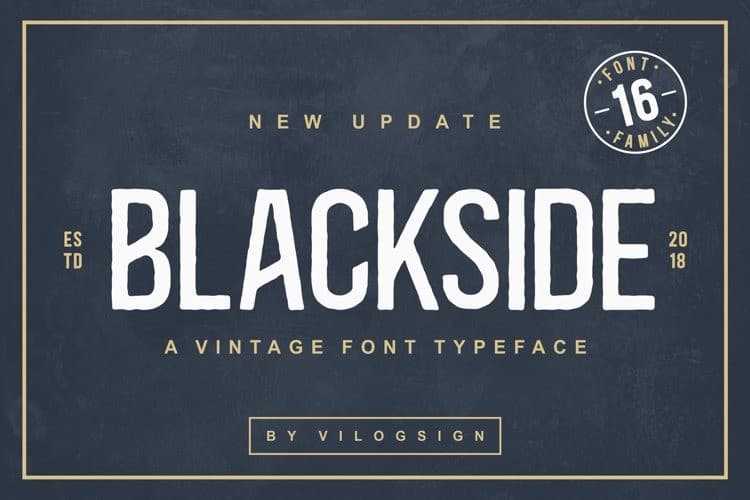 Blackside font