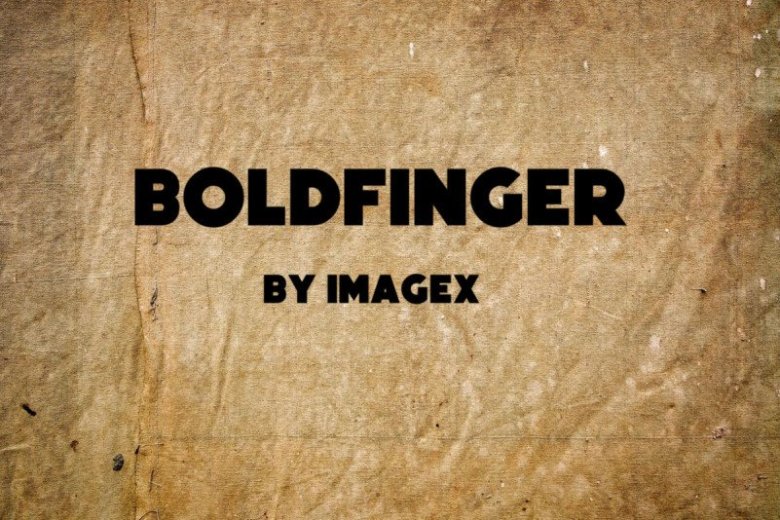 Boldfinger Sans Serif Font