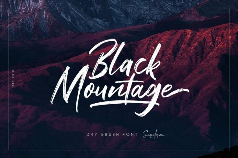 black-mountage font