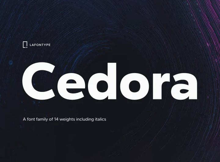 cedora font