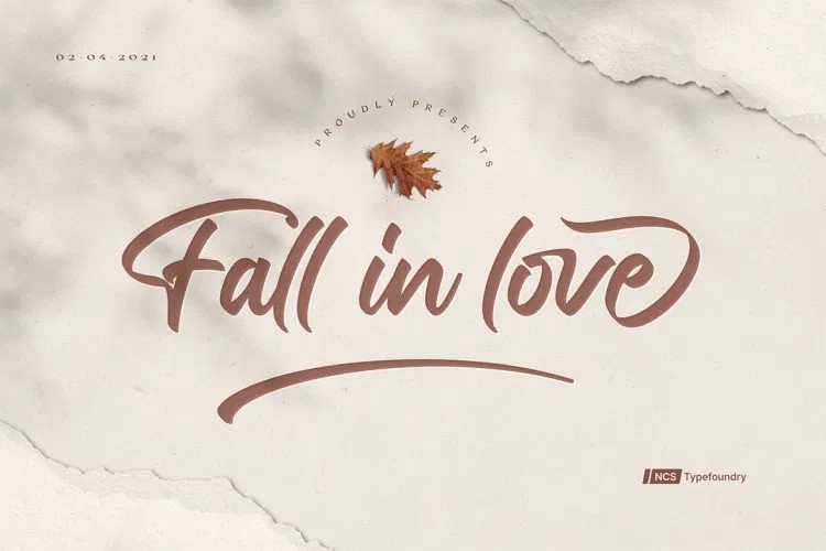 fall-in-love font
