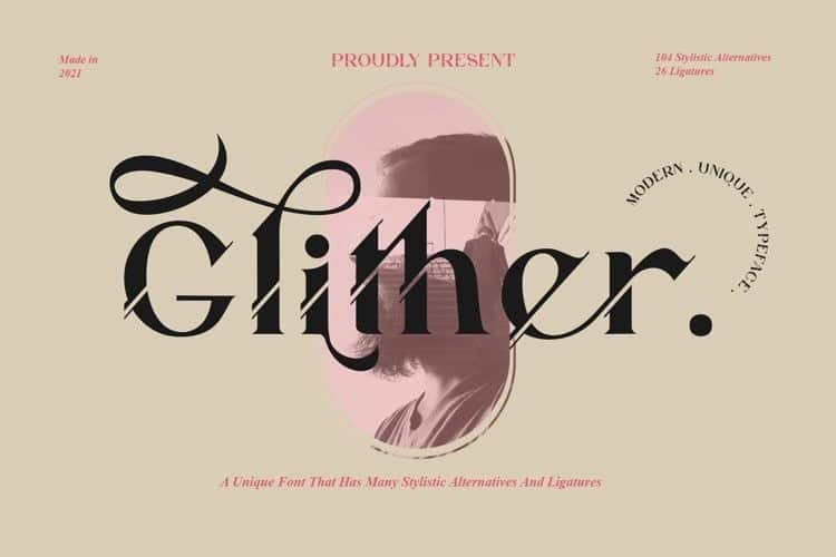 glither-font